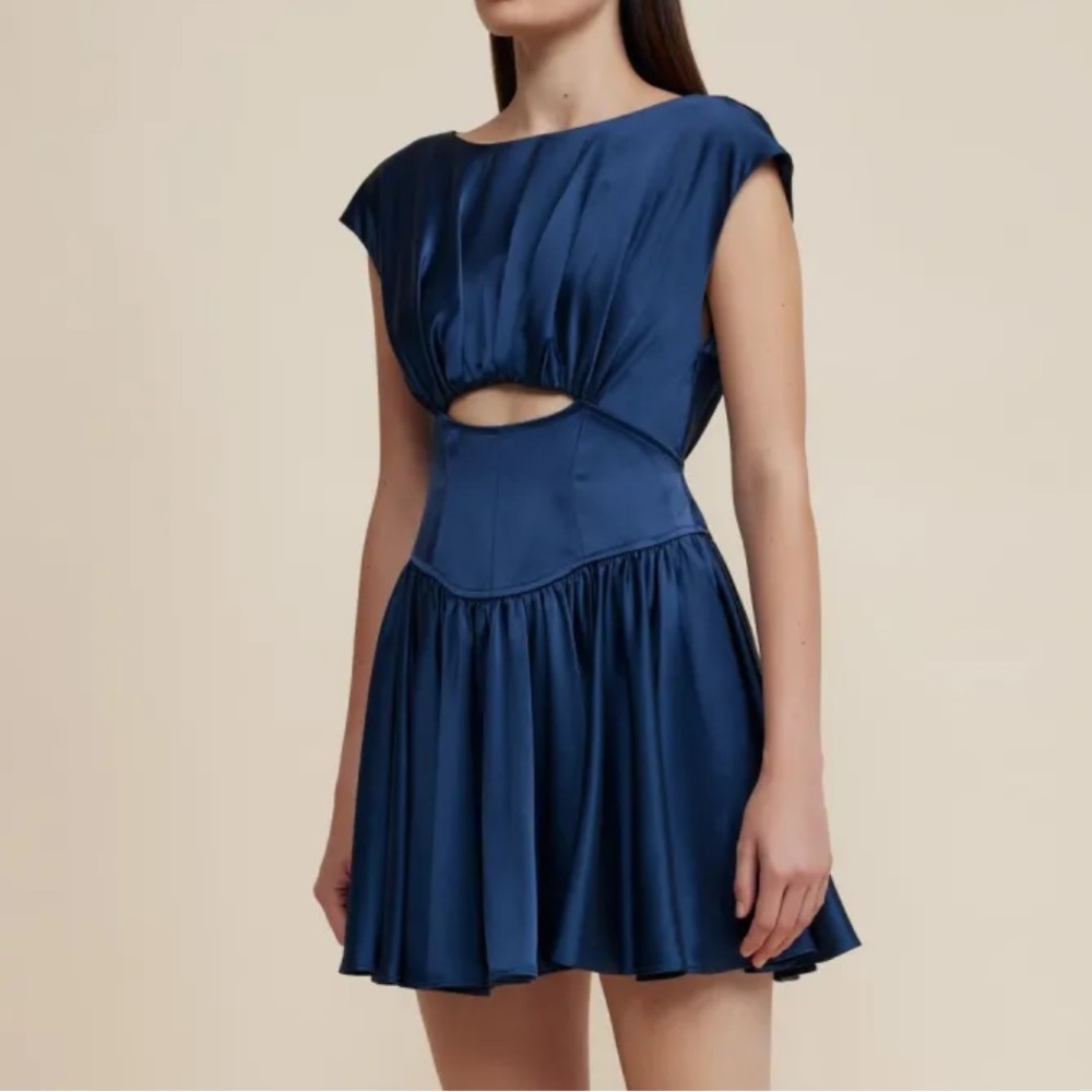 Elegant Navy Blue Dress